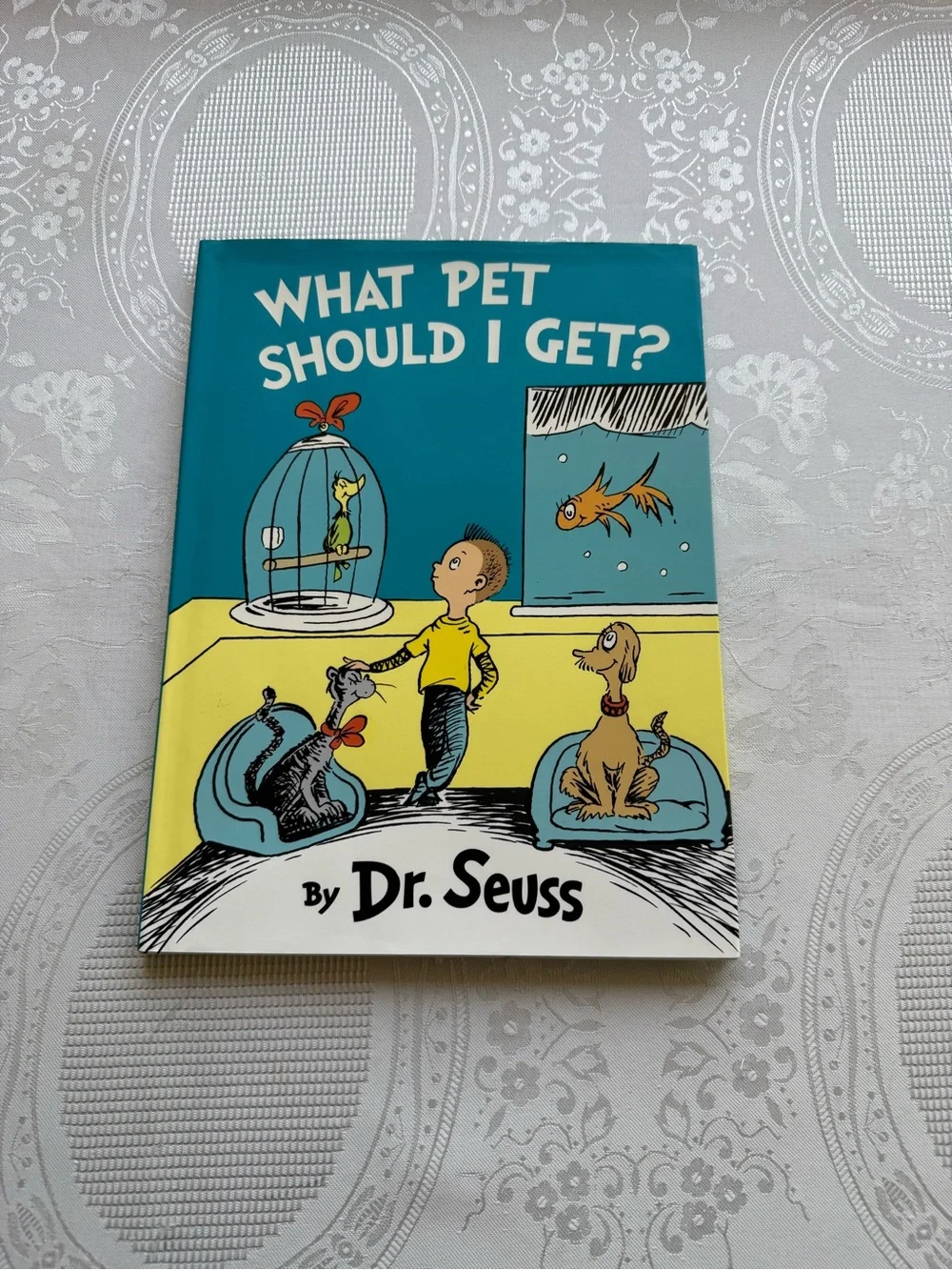 Dr. Seuss 2015 What Pet Should I Get? - Blue & Yellow Hard Cover Book